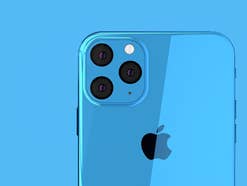 Konzept: Apple iPhone 11 in Blau