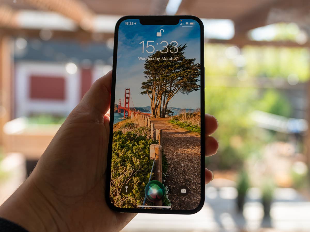 Das Display inklusive Notch eines iPhone 12 Pro Max