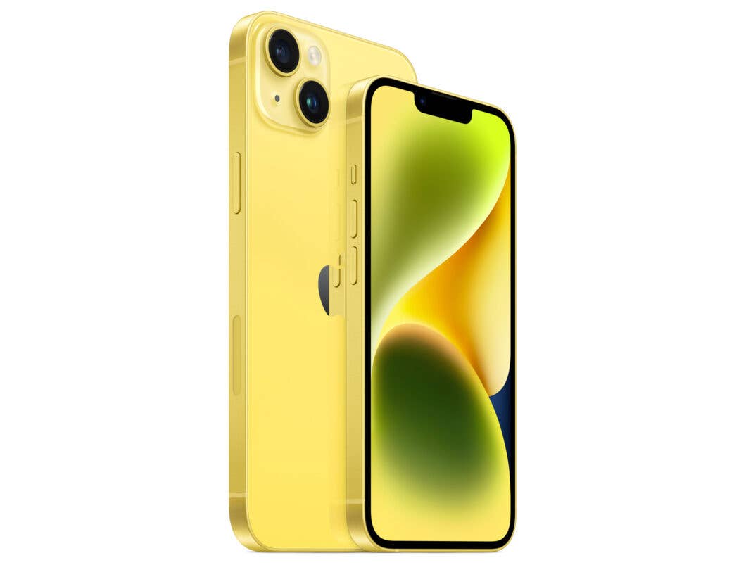 Das neue iPhone 14 in Gelb