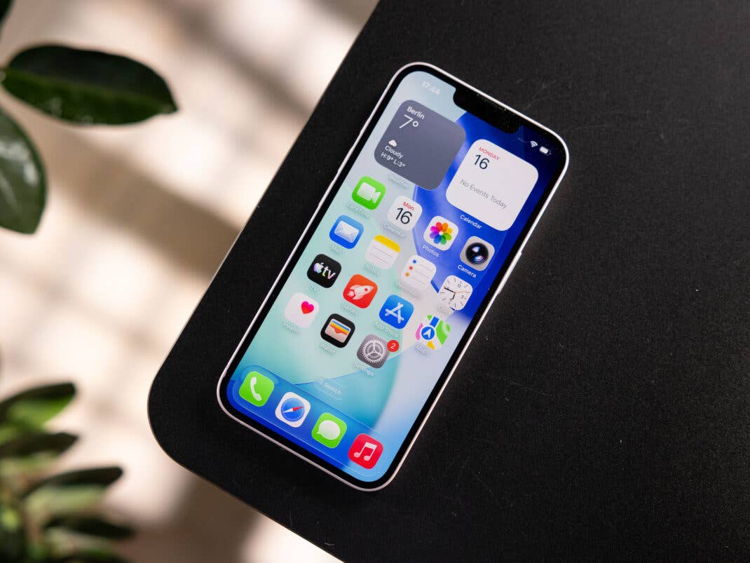 Das kompakte 6,1 Zoll Display im iPhone 17e