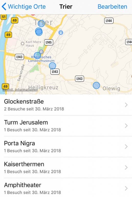 Apple iPhone: Die geheime Karte