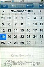 Apple iPhone: Kalender