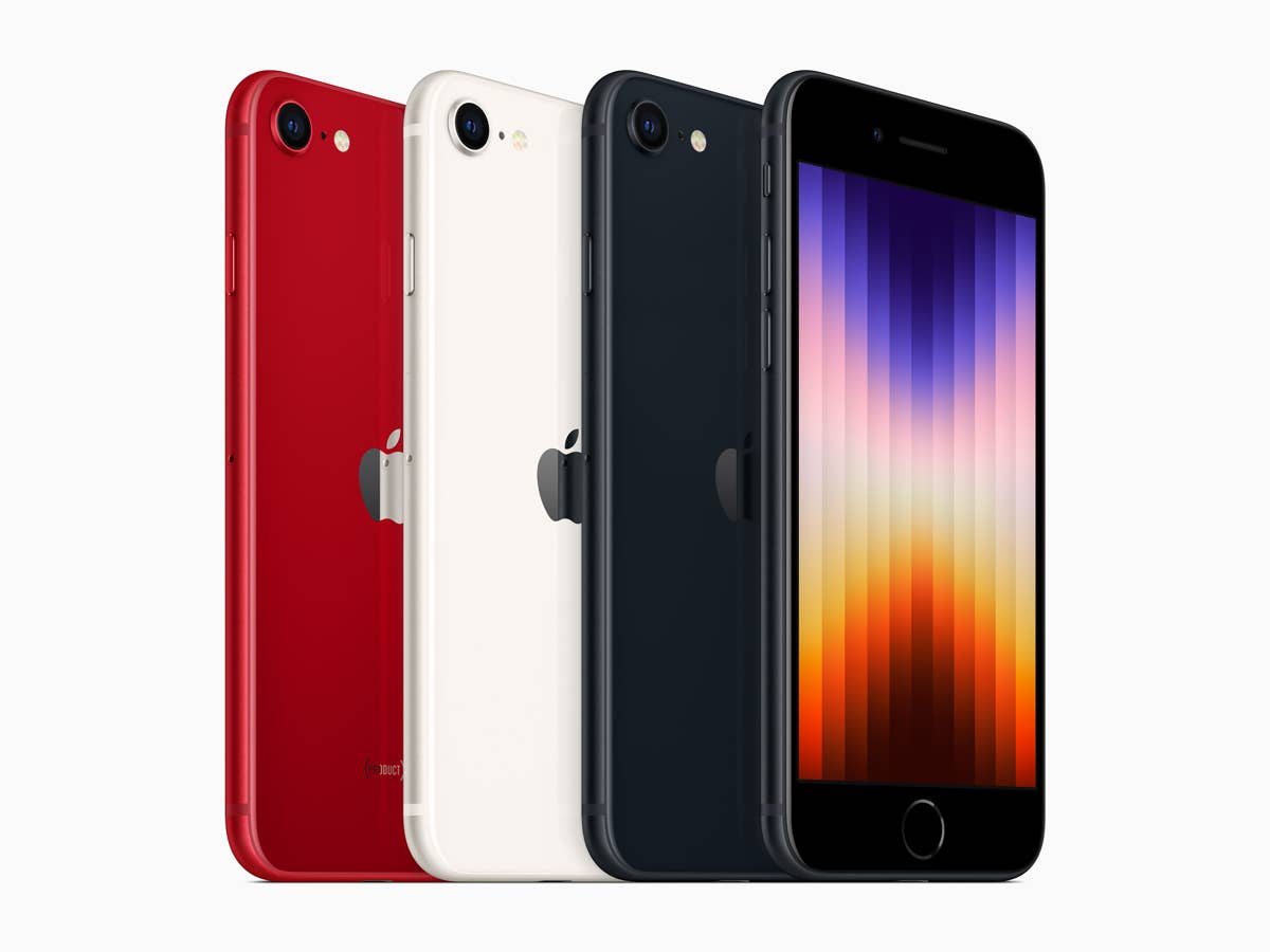 Das iPhone SE 3 ist weiterhin in drei Farben erhältlich