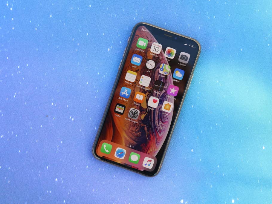 Die Front des iPhone XS