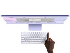 Das neue Magic Keyboard mit Touch ID im Einsatz