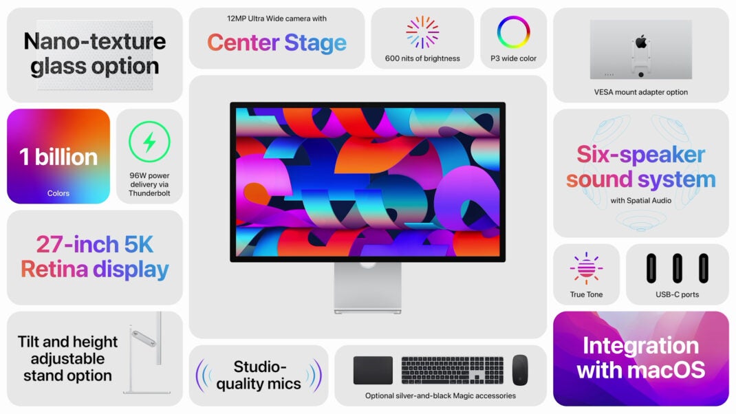 Übersicht der wichtigsten Features von Apples Studio Display