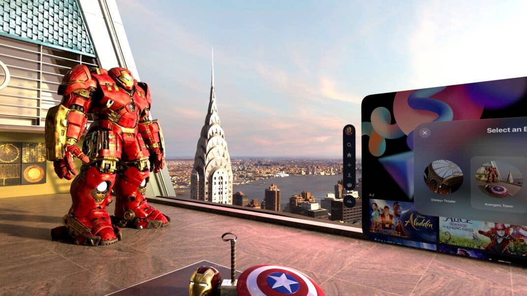 Disney+ bietet aktuell vier virtuelle Welten, in denen du Serien und Filme schauen kannst