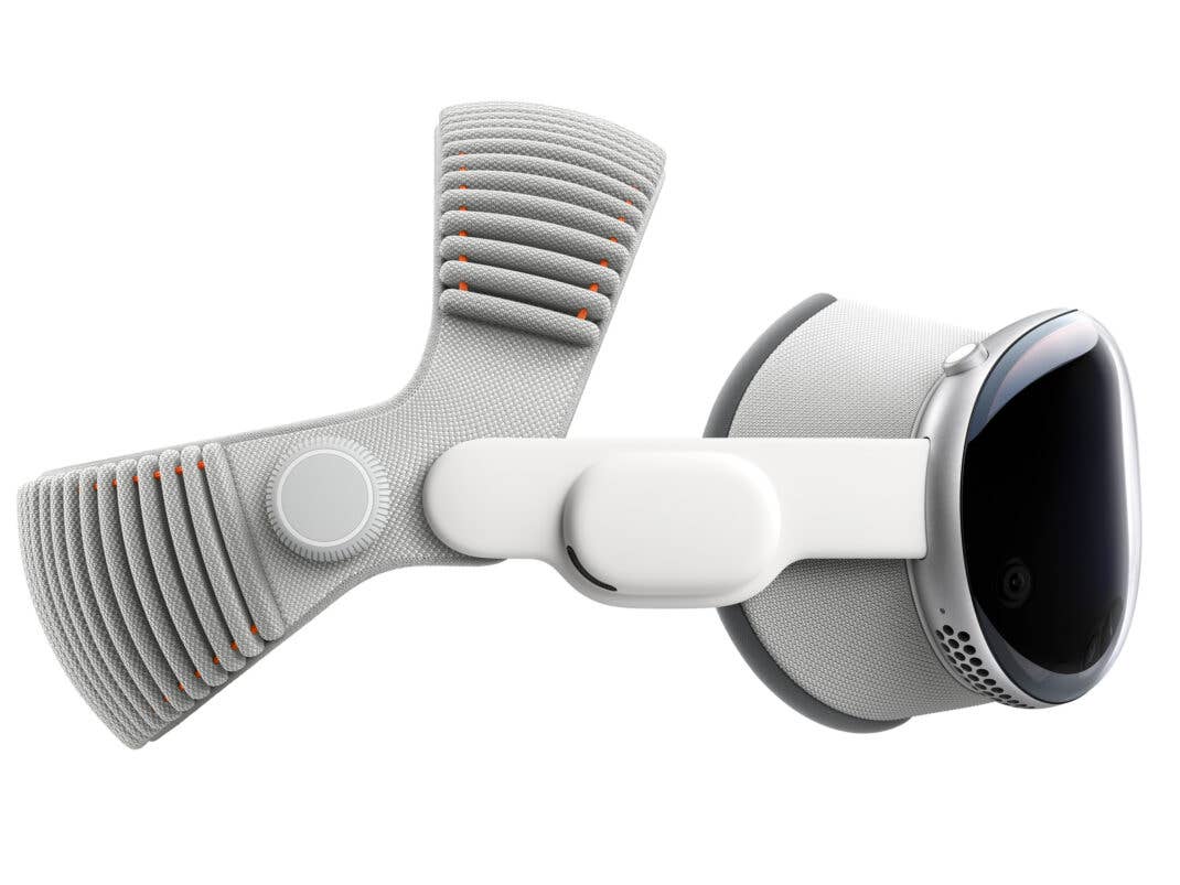 Die neue Apple Vision Pro kommt mit einem Dual Band aus Strickgewebe
