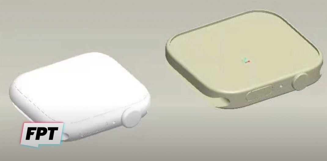 Diese CAD-Zeichnung zeigt zwei verschiedene Designs der Smartwatch