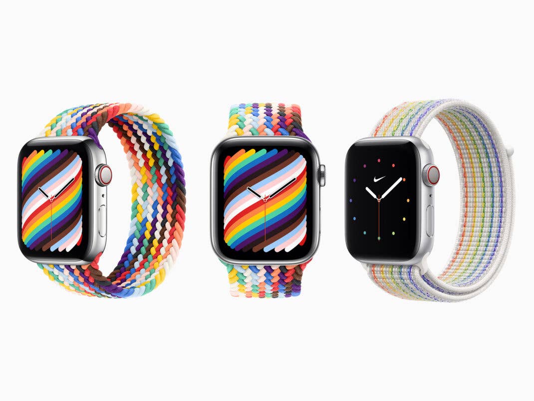 Die beiden neuen Apple Watch Pride Edition Armbänder