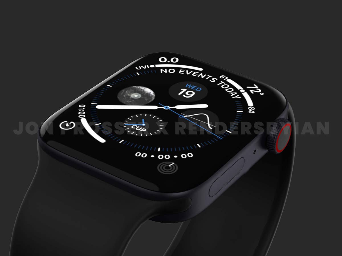 Renderbild der angeblichen Apple Watch Series 7