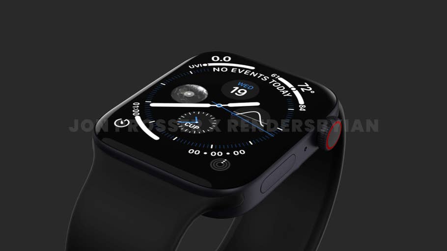 Renderbild der angeblichen Apple Watch Series 7
