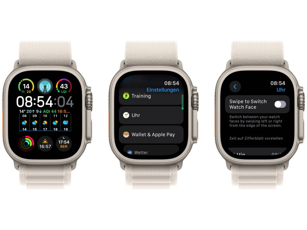 Apple reaktiviert nützliche Geste in watchOS 10.2 Beta 3.