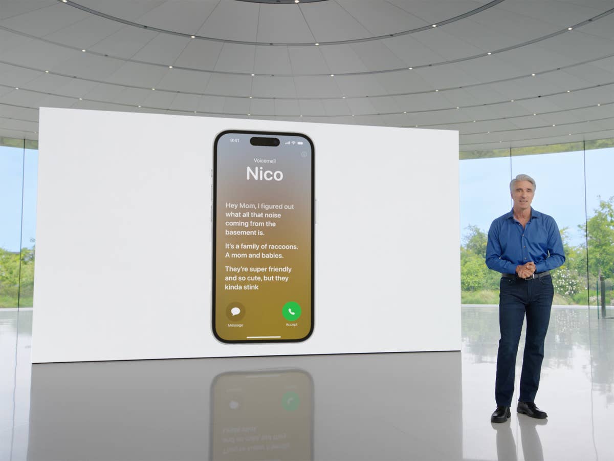 Apples Software-Chef Craig Federighi präsentiert iOS 17