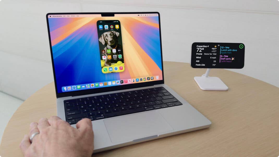 In macOS Sequoia kannst du dein iPhone aus der Ferne steuern