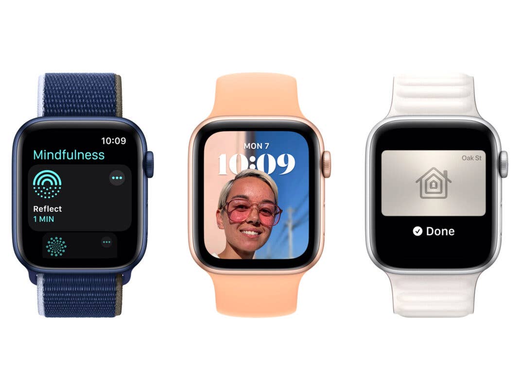 watchOS 8 mit neuer Mindfulness-App, Porträt-Zifferblatt und digitalen Schlüsseln