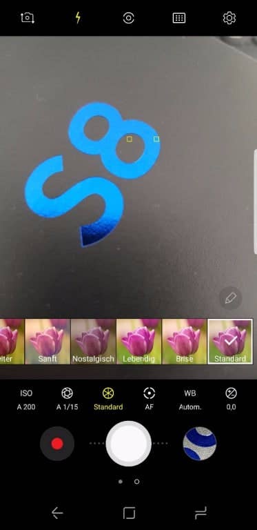 Apps und Software: Die Kamera App im Galaxy S8