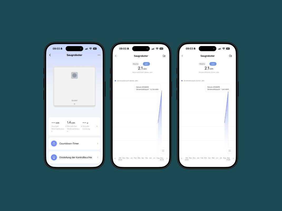 Verbrauch des Aqara Power Plug H2 EU in der Aqara-Home-App