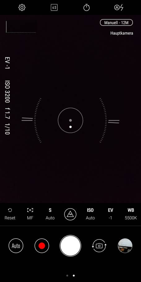 Der Pro-Modus der Kamera-App des Asus ROG Phone
