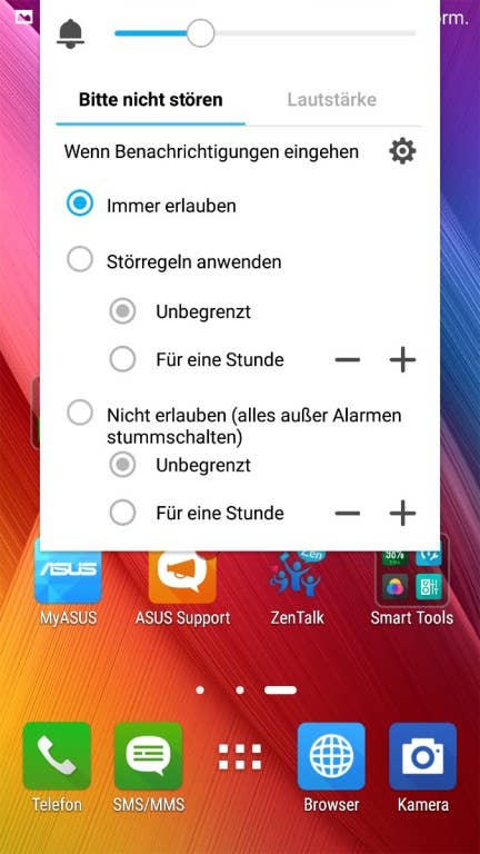 Asus Zenfone 2 Screenshots des Menüs im Test bei inside-digital.de