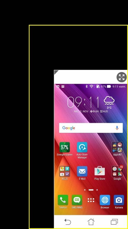 Asus Zenfone 2 Screenshots des Menüs im Test bei inside-digital.de