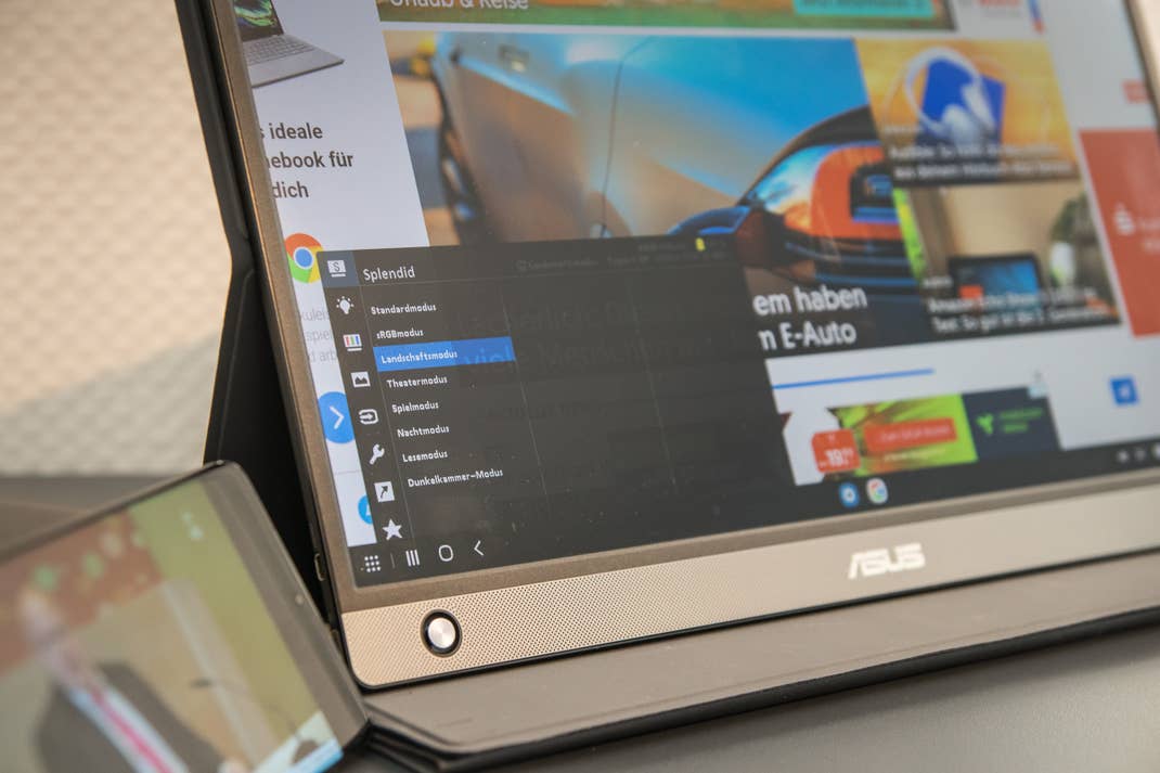 Einstellungen des ASUS ZenScreen Go