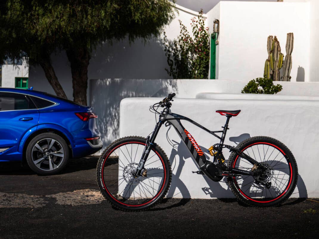 Das E-Mountainbike von Audi kostet 8.900 Euro.