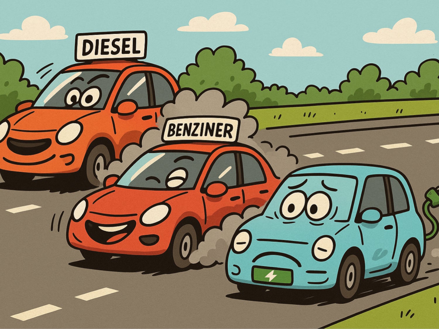 Autoexperten verblüffen: Diesel und Benziner überrollen das E-Auto