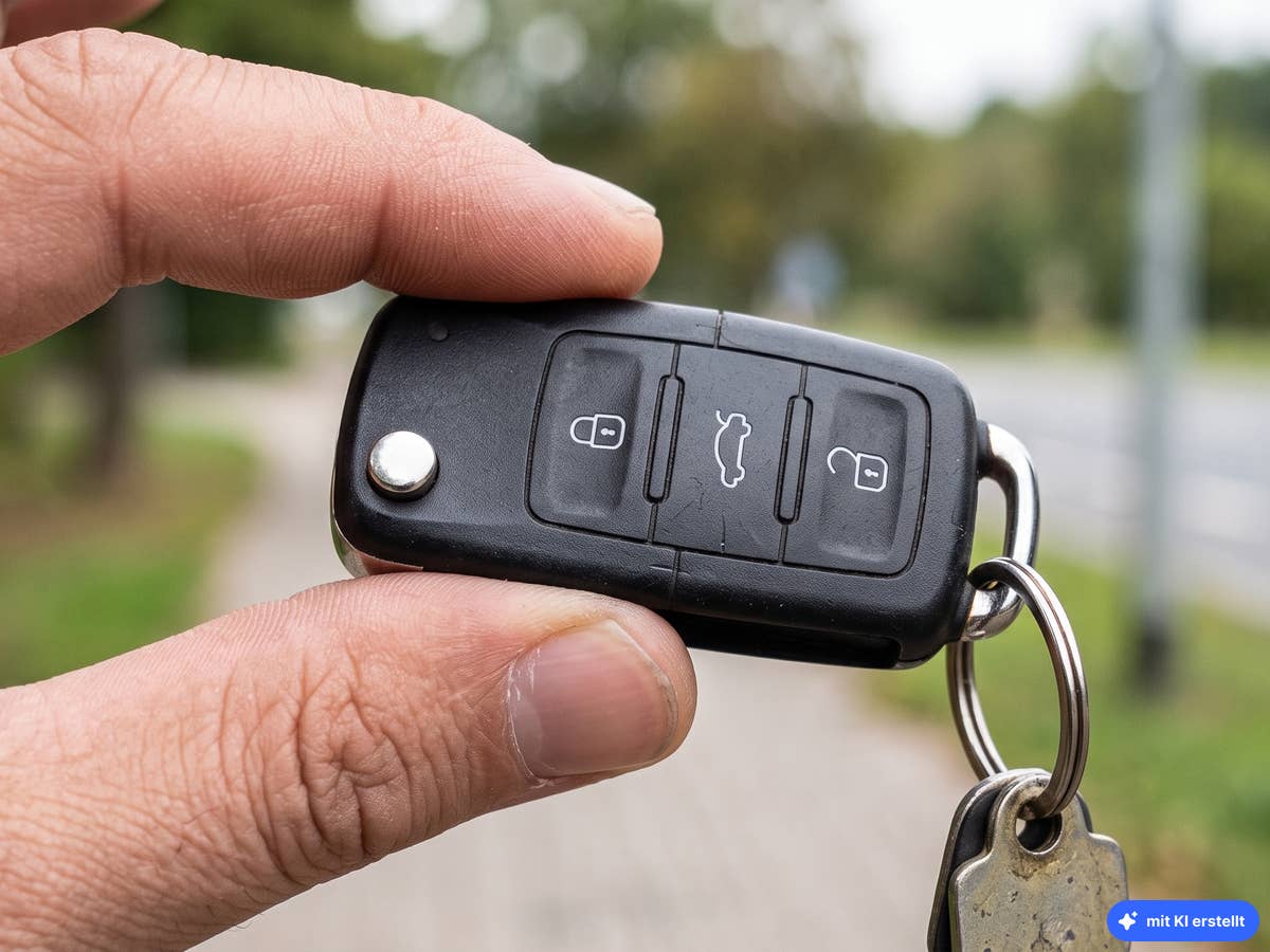 Wenig bekannte Funktion: Halte einfach die Tasten gedrückt Zwei Finger halten einen Autoschlüssel