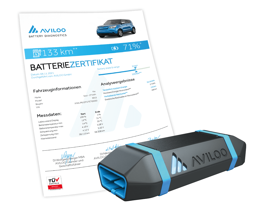 Test-Box für E-Auto-Akku von Aviloo
