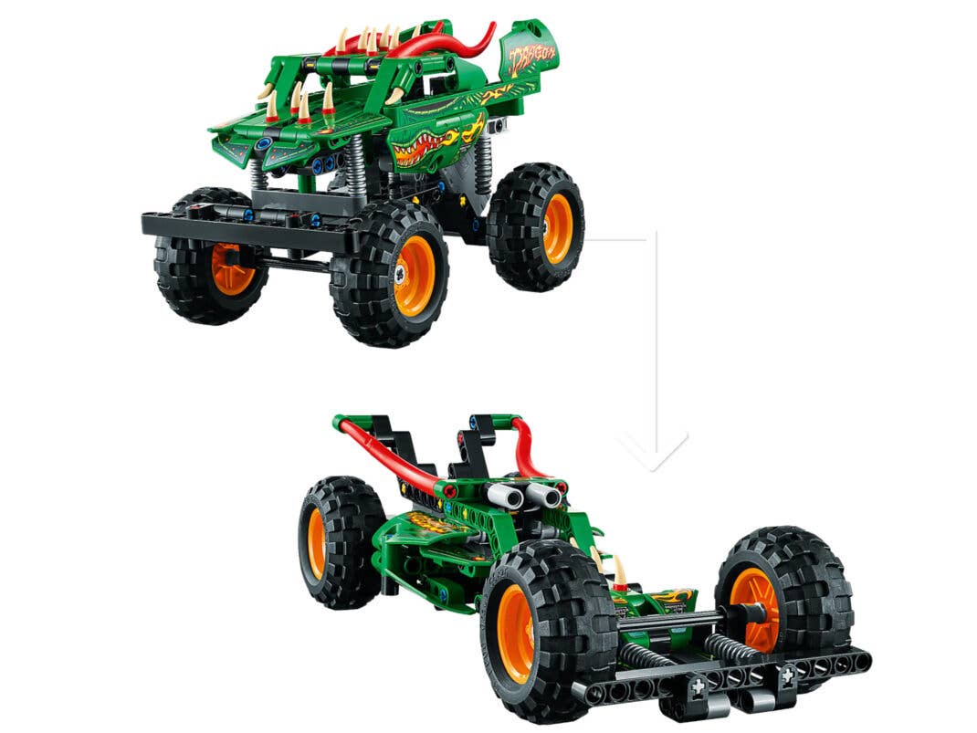 Lego Monster Jam Dragon B-Modell Technic Modelle 2023