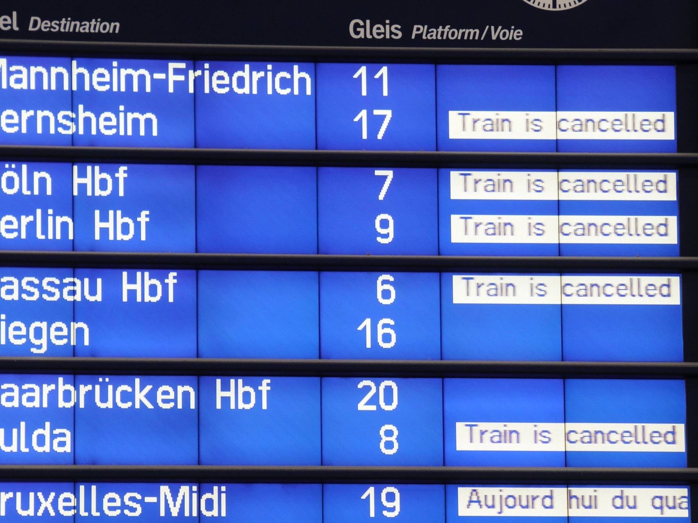 Deutsche Bahn: Die Zeichen stehen auf Streik
