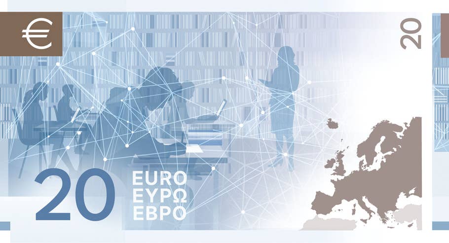 Geld von morgen: So könnte der neue 20-Euro-Schein aussehen