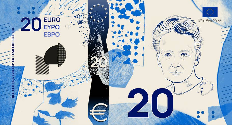 Geld von morgen: So könnte der neue 20-Euro-Schein aussehen