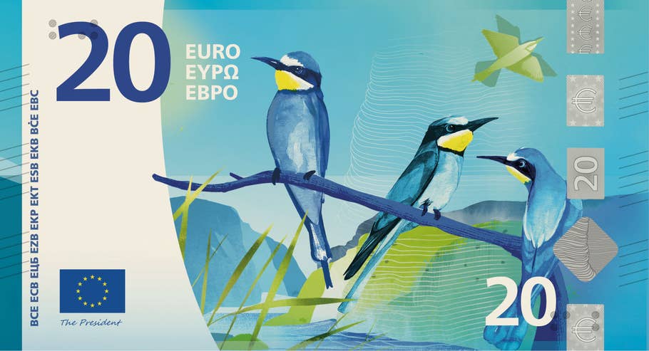 Geld von morgen: So könnte der neue 20-Euro-Schein aussehen