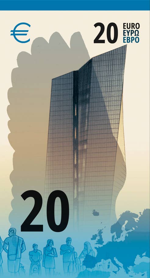 Geld von morgen: So könnte der neue 20-Euro-Schein aussehen