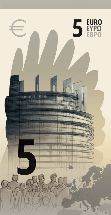 Geld von morgen: So könnte der neue 5-Euro-Schein aussehen