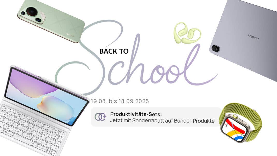 Bei der Huawei Back to school Aktion lässt sich einiges sparen
