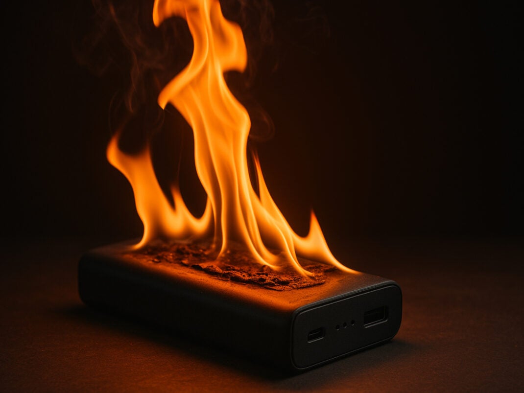 Brandrisiko! Bestseller-Powerbank kann in Flammen aufgehen