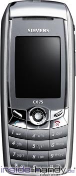 BenQ-Siemens CX75 Datenblatt - technische Daten des BenQ-Siemens CX75 BenQ-Siemens CX75 Datenblatt - Foto des BenQ-Siemens CX75
