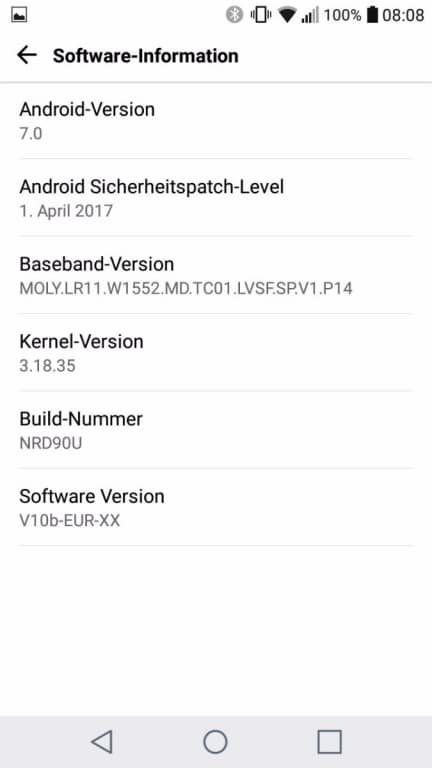 BEnutzeroberfläche und Einstellungen des LG X power2