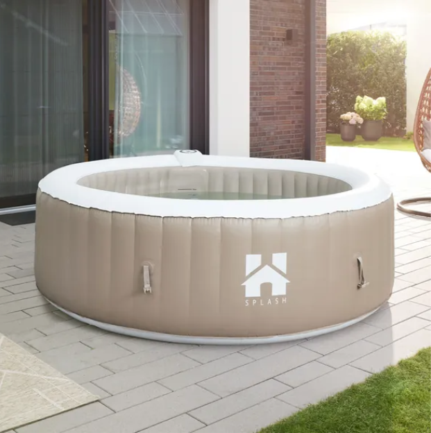 Aufblasbarer Whirlpool von Home Deluxe in Beige
