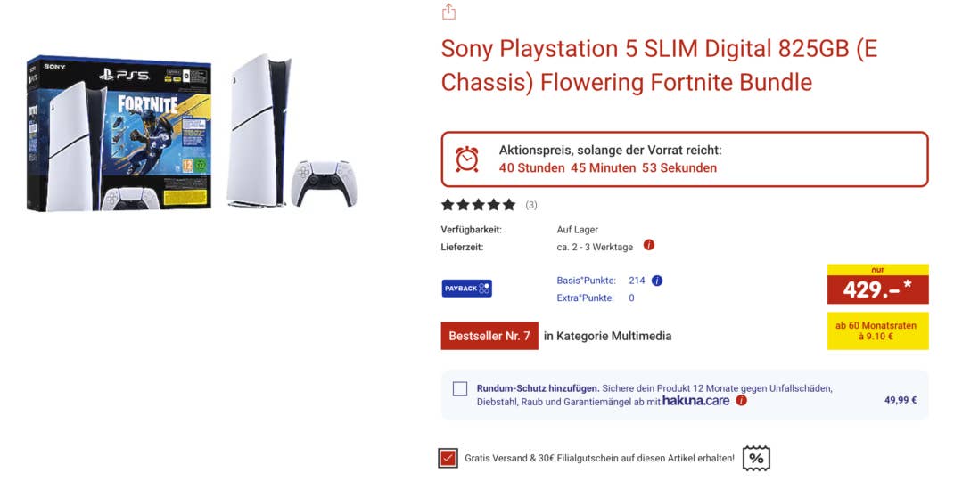 PS5 bei Netto mit Gutschein im Angebot