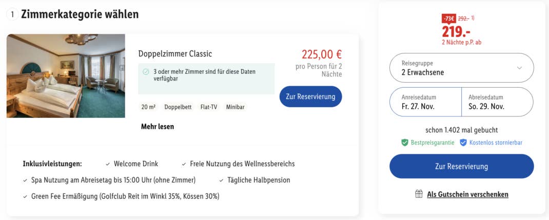 Hotel Unterwirt bei Lidl