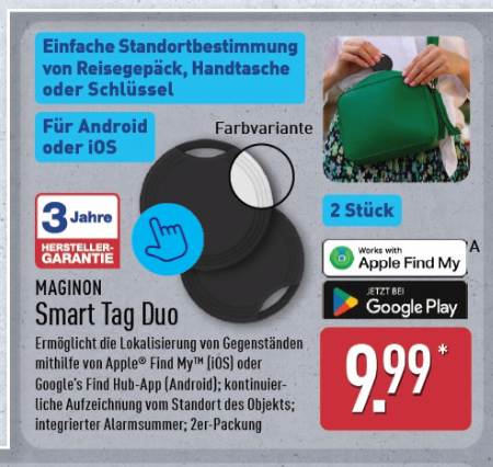 Smart Tag Duo bei Aldi Nord im Prospekt für den 29.10.