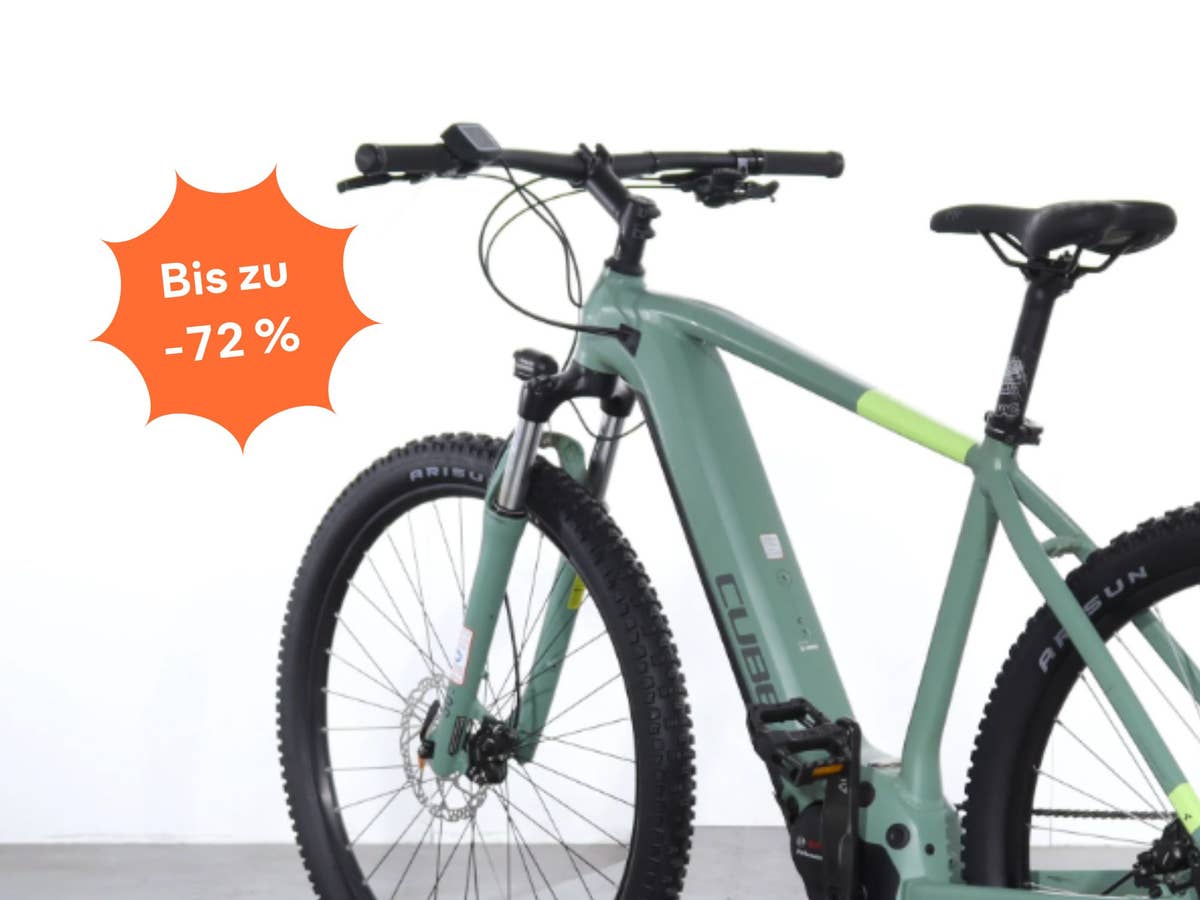Bis zu 72 % Rabatt - Sieben Marken-E-Bikes für den Herbst stark reduziert – auch Cube ist dabei