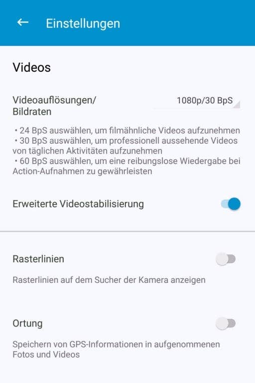 BlackBerry KEYone: Die Kamera-App
