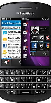 Blackberry Q10 Datenblatt - Foto des Blackberry Q10