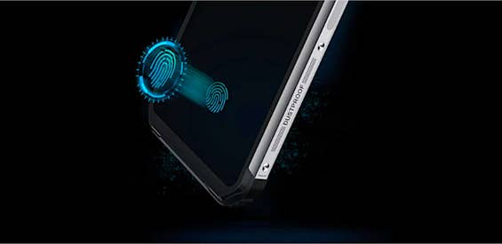 Fingerabdrucksensor im Display des Blackview BV9600 Plus