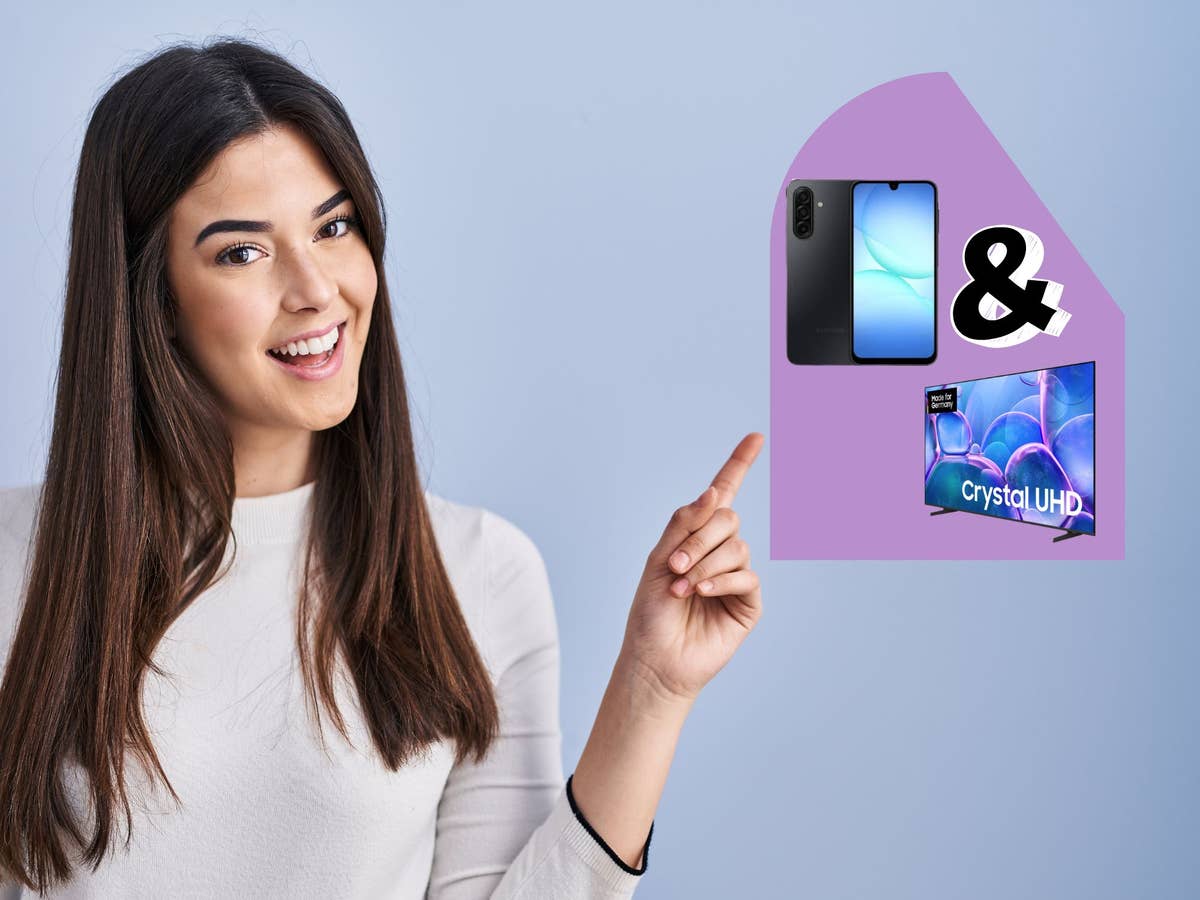 Blau mit Samsung-Bundle